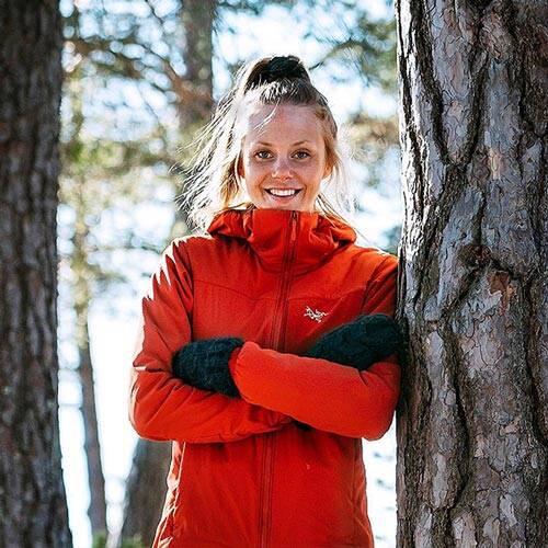 Ultra Runner en ski -bergbeklimmer Johanna Åström Portret van Johanna Åström
