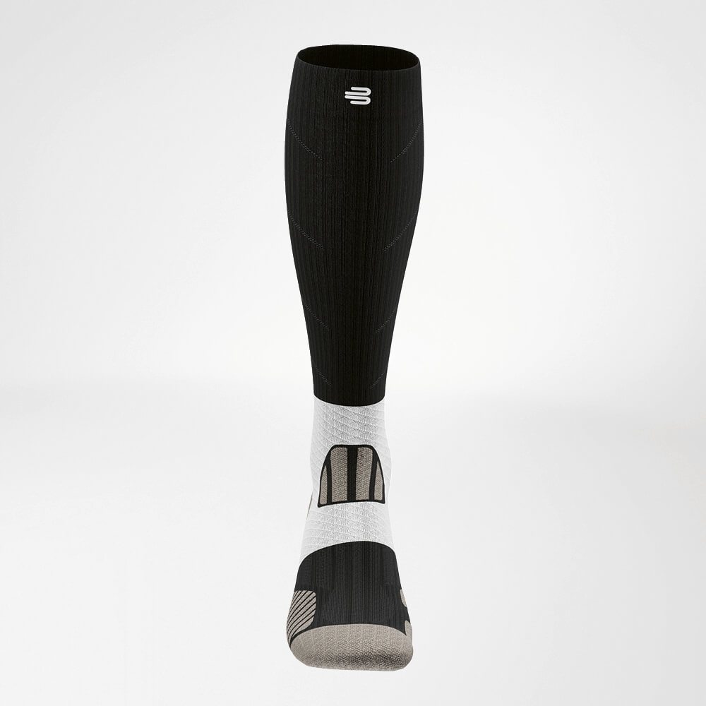 Vooraanzicht van de zwart-wit Trail Run - Running Socks