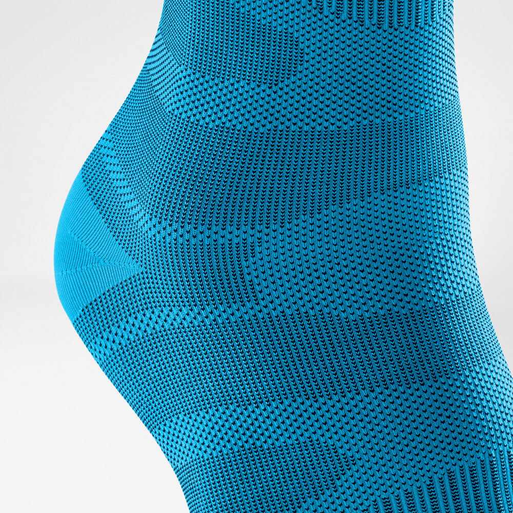Enkel -leeve rivera detail Gedetailleerd uitzicht op de Rivera-gekleurde Sportsleeves voor de enkel