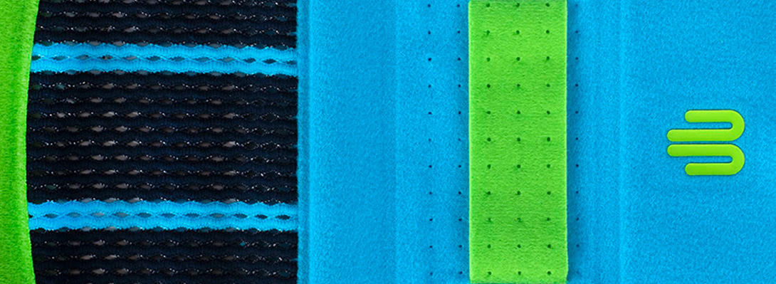 Back Bandage Rivera gedetailleerde opname Gedetailleerd uitzicht op een flat liegbind verband met uitzicht op de sfeer en de sluiting