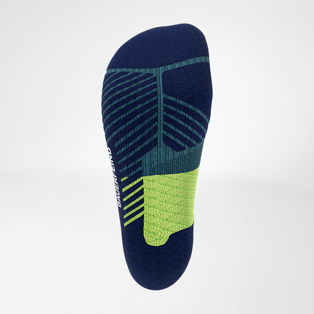 Trailrun - Running Socks Midnightteal Unteraquie Bekijk van onderstaande - Gedetailleerd beeld van de reliëf pekel van de Trail Run - Running Socks